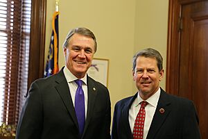 David Perdue and Brian Kemp