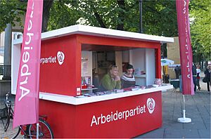 Labour campaign booth 2007
