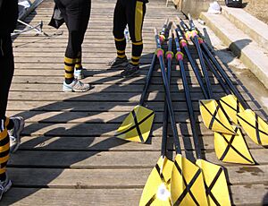 Linacre College rowing blades