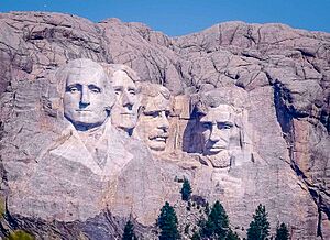 Mount Rushmore distant view