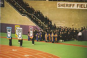 Professors marching