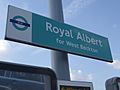 Royal Albert stn signage