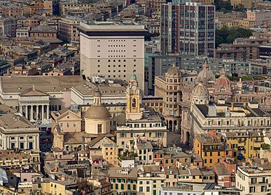 Teatro Carlo Felice veduta aerea