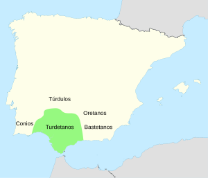 Turdetani locator map