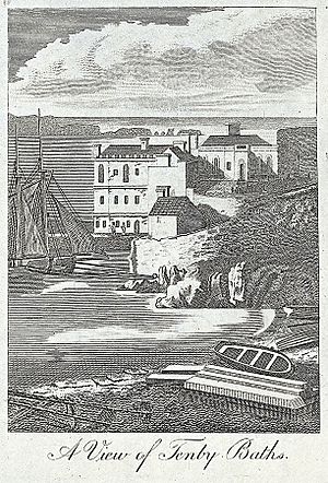 A view of Tenby baths