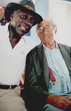 Alfred Eisenstaedt and Vernon Jordan on Martha's Vineyard