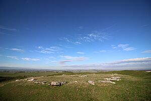 Arbor low henge and the sky