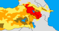 Armenian distribution map