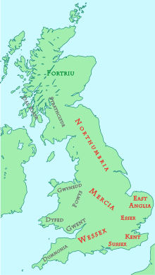 British kingdoms c 800