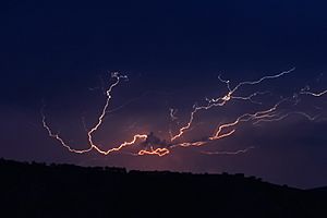 Cloud to cloud lightning strike