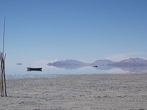 Fishing boat Lake Poopo