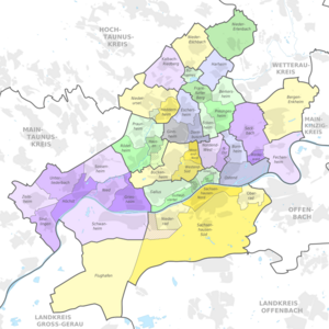 Frankfurt Subdivisions boroughs