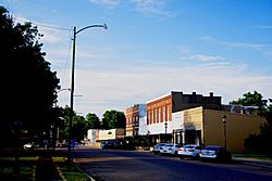 Block along 4th Street