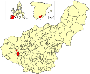 Location of Cacín