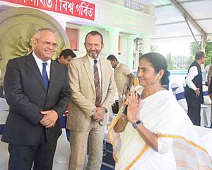 Mamata Banerjee with UNESCO officers