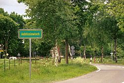 Ortshinweistafel von Aebtissinwisch, 2005