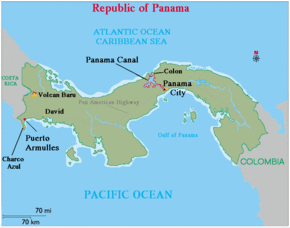 Puerto Armuelles global positioning