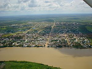 Aerial view of San José del Guaviare