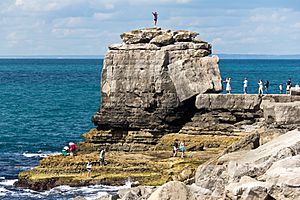 Pulpit Rock, Isle of Portland, Dorset-9470