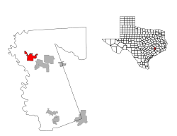 Location in the state of Texas