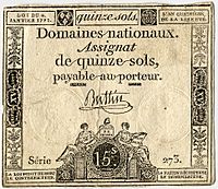 Assignat de 15 sols