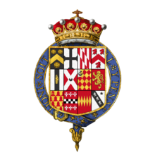 Coat of arms of Thomas Wentworth, 1st Earl of Strafford, KG