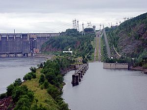 Inclined plane at Krasnoyarsk, on the Yenisie River