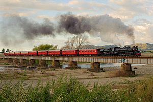 JA1271 crossing the Otaki River