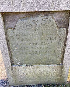 Judge John Hathorne Tombstone