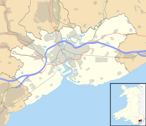 Newport shown within Wales