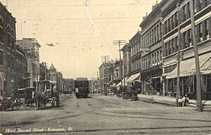 PostcardKewaneeILWestSecondStreet1908