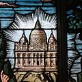 Saint Raphael Catholic Church (Springfield, Ohio) - stained glass, Upon this Rock, detail - St. Peter's Basilica