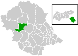 Location within Lienz district