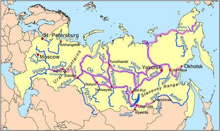 Siberiariverroutemap