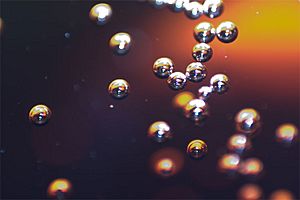 Soda bubbles macro