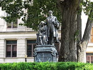 Statute of Georgia Civil War Governor Joseph E. Brown and Wife, Georgia State Capitol, Atlanta, Georgia