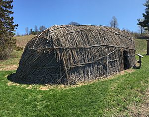 Wetu recreation at fruitlands