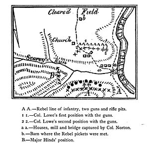 Battle of Scary Creek map