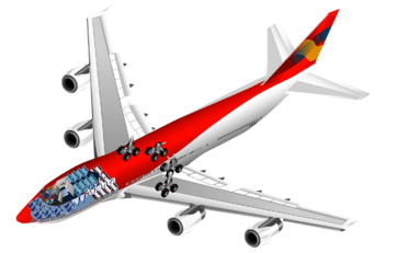 Boeing 747 cutaway