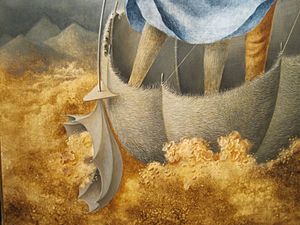 Detail from "La Huida" Remedios Varo 1961 (18813895620)