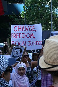 Egypt Uprising solidarity Melbourne protest, 30 January 2011 005