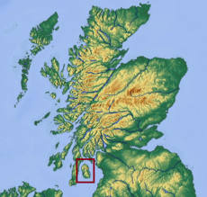 Isle of Arran locator