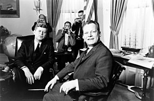 John F. Kennedy meeting with Willy Brandt, March 13, 1961