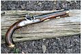 Kentucky pattern flintlock pistol