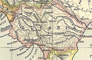 Lucania map