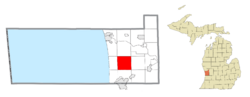 Location within Ottawa County