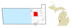 Location within Ottawa County