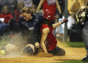 Softball home plate collision -1507299