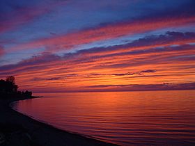 Sunset at McLain State Park