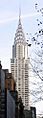 The Chrysler Building in Night New York City viewed from the Public Library